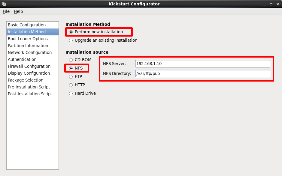 centos kickstart configurator