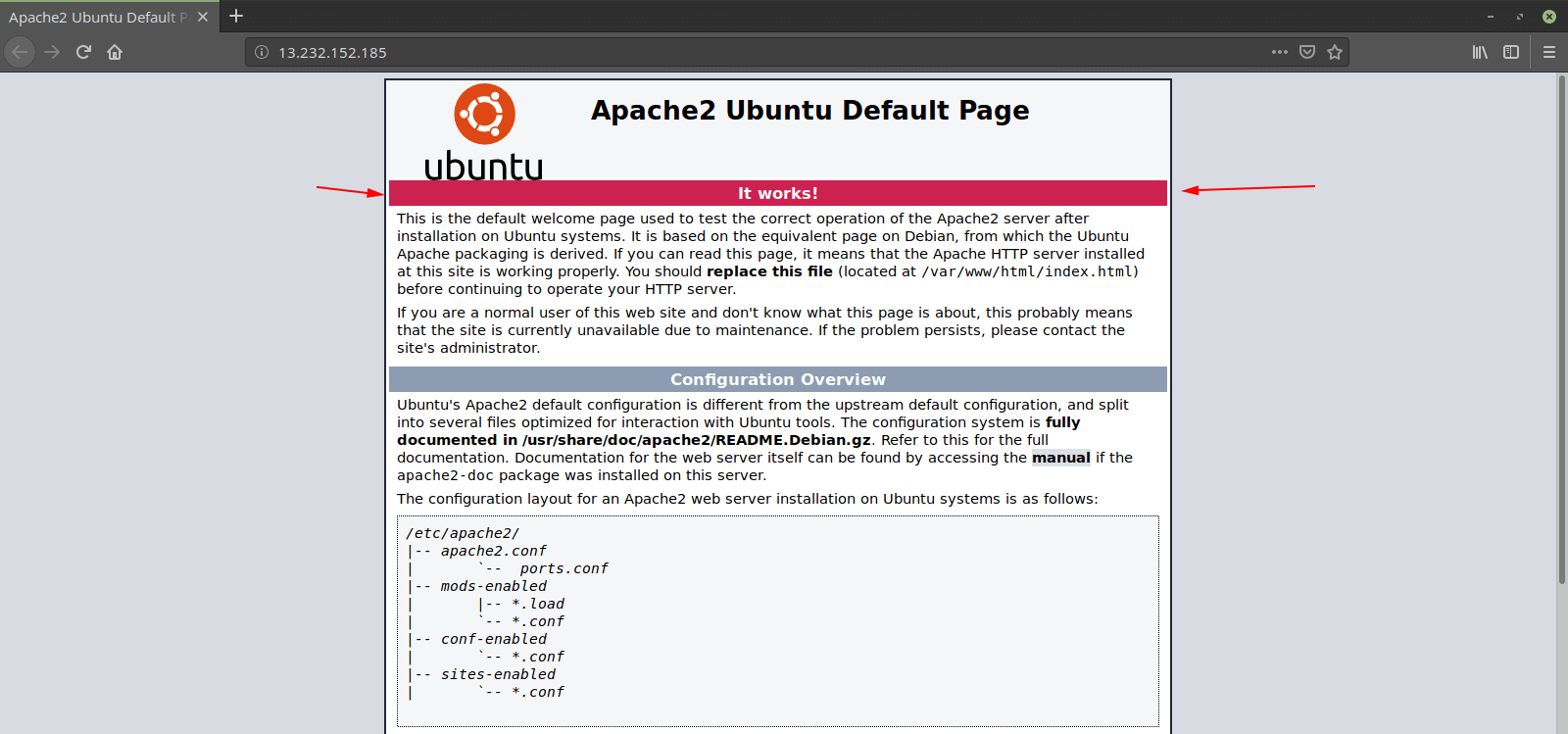 Как сбросить apache2 ubuntu