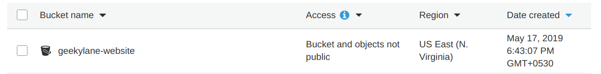 Create a new S3 bucket Static Website Using S3 Bucket