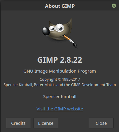 new gimp 2.8.22