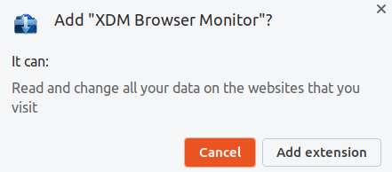 Add xdman extension in google chrome